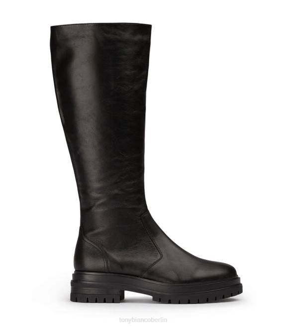 kniehohe Stiefel| de Tony Bianco Frauen Wanda-Kalbsstiefel schwarzes Venedig 4624426